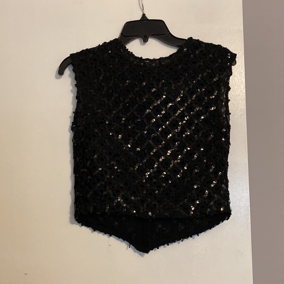 Koret of California Black Sequin Top - Picture 3 of 5